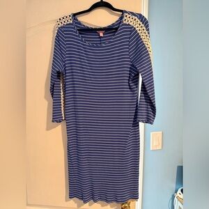 Lilly Pulitzer Marlowe Dress in Beckon Blue Breeze Size XL